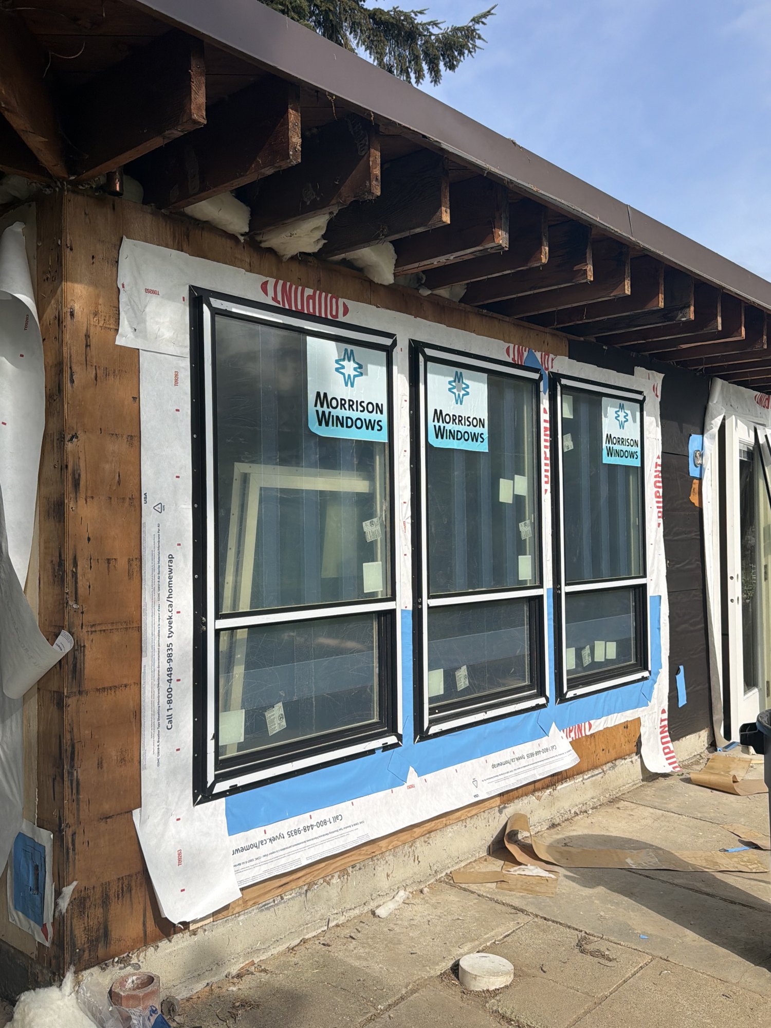Maple Ridge Cottage Remodel — before & construction