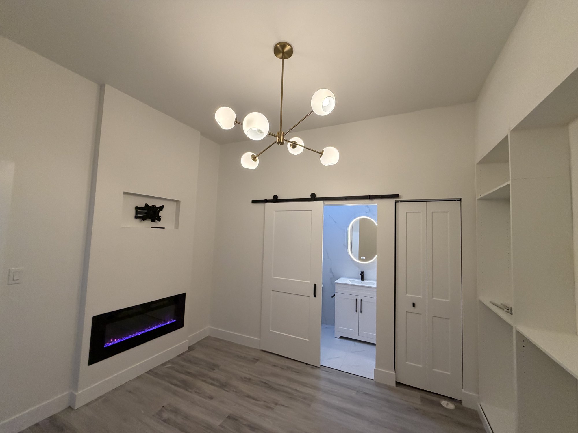 Garage Office Conversion — finished interior