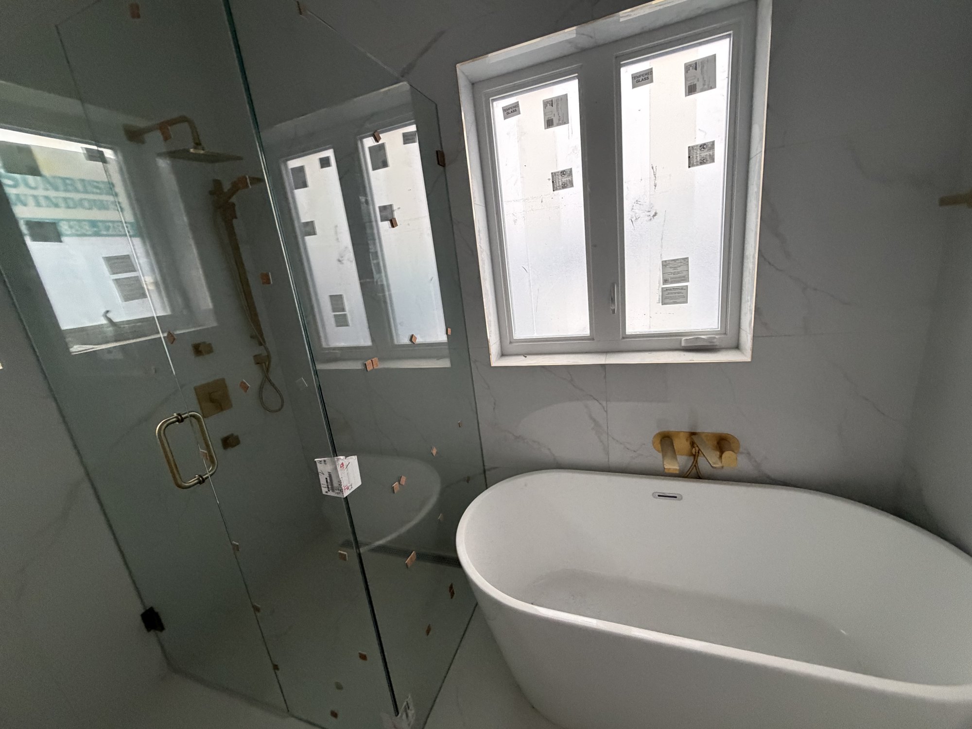Freestanding bath — finishing stage